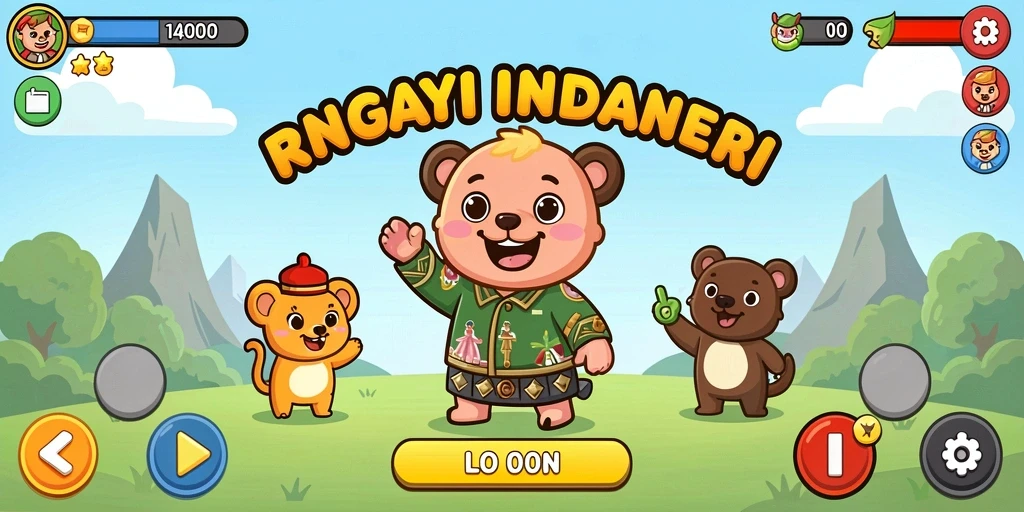 Tampilan mesin slot yang menarik dan interaktif.