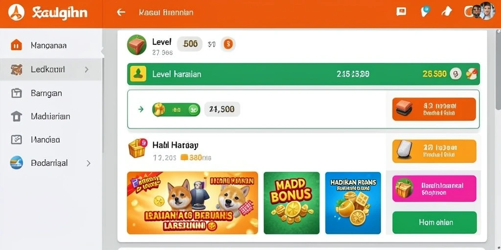 Tampilan karakter utama di dalam permainan.