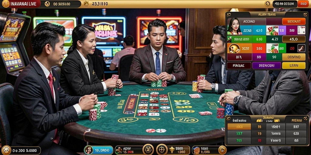 Layar utama permainan dengan tim dan pilihan mode.