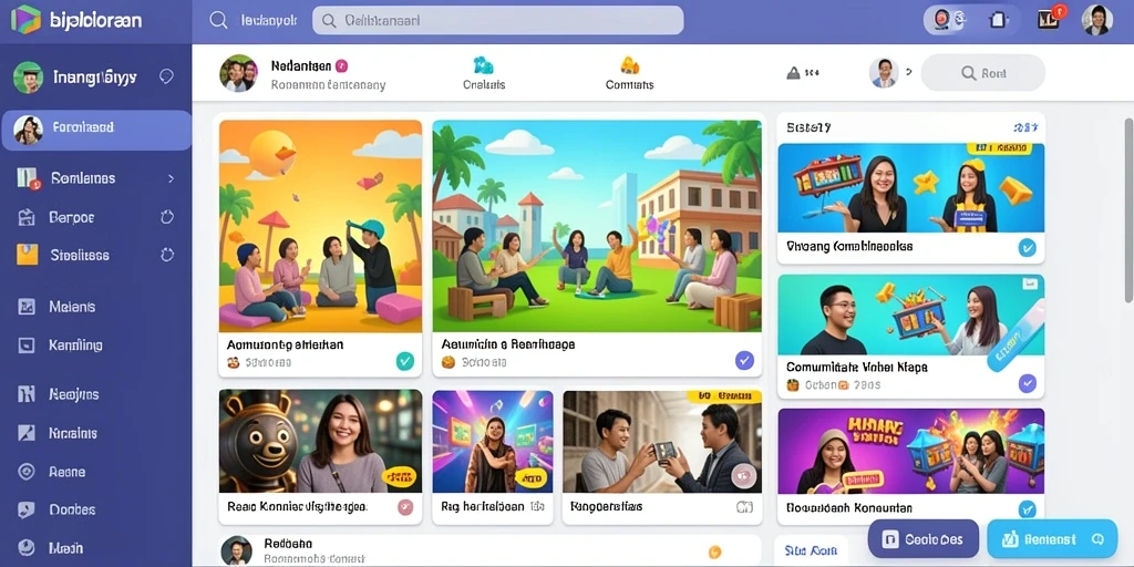 Tampilan antarmuka yang modern dan menarik.