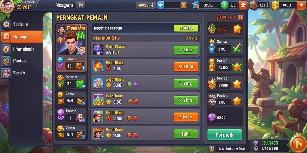 Tampilan awal aplikasi MEGAHOKI yang menarik dan user-friendly.