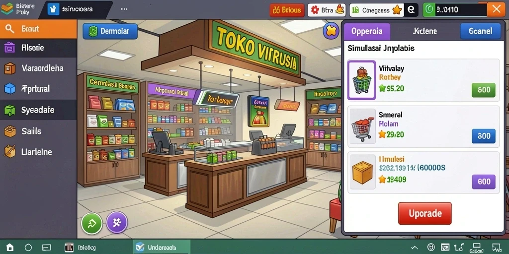 Tampilan menu utama yang menarik.