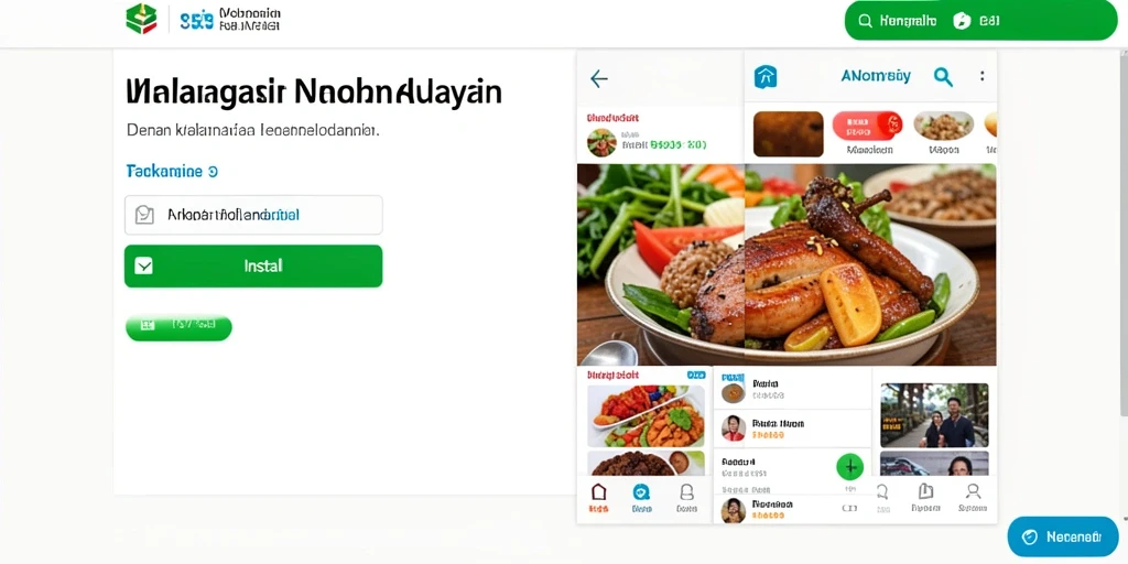 Tampilan awal yang ceria dan mengundang.