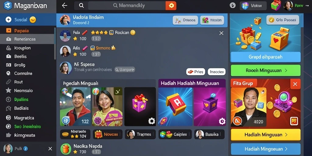 Tampilan utama SURGA11 yang menarik dan penuh warna.